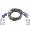 Ac Works 10A 10FT 18/3 Medical Hospital Grade Y Power Cord with 2 IEC C13 MD115-Y